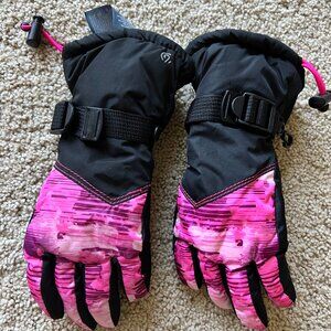 Kids Girls Toddler Snow Gloves Size 4 - 7 Champion